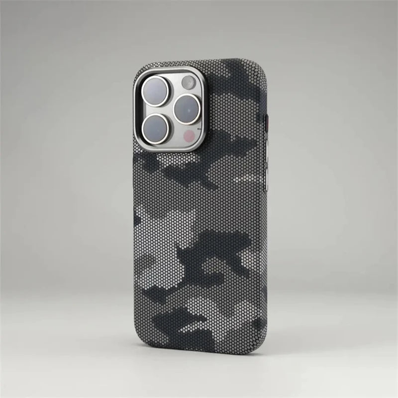Funda MagSafe Camuflaje Graffiti para iPhone 16, 15, 14, 13 Pro Max – Carcasa dura antigolpes