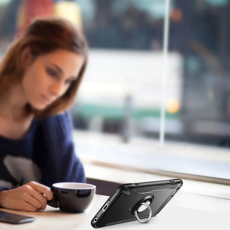 Funda HMD Skyline 6.55" 2024 TA-1600 con anillo soporte – TPU Silicona suave antigolpes