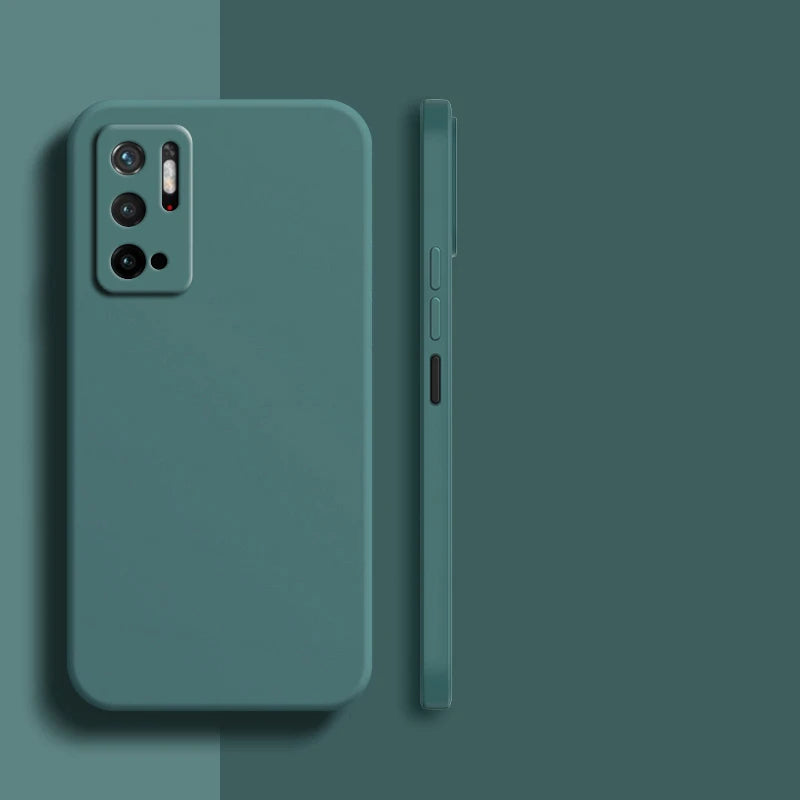 Funda de silicona líquida para Xiaomi Poco M3 M4 Pro M5 M5s X4 X5 – Suave y antigolpes