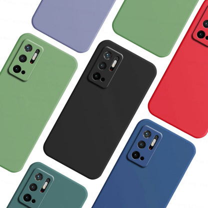 Funda de silicona líquida para Xiaomi Poco M3 M4 Pro M5 M5s X4 X5 – Suave y antigolpes