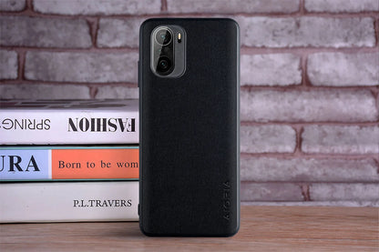 Funda de piel textil para Xiaomi Poco F3 / F3 Pro 5G NFC – Lujo y protección