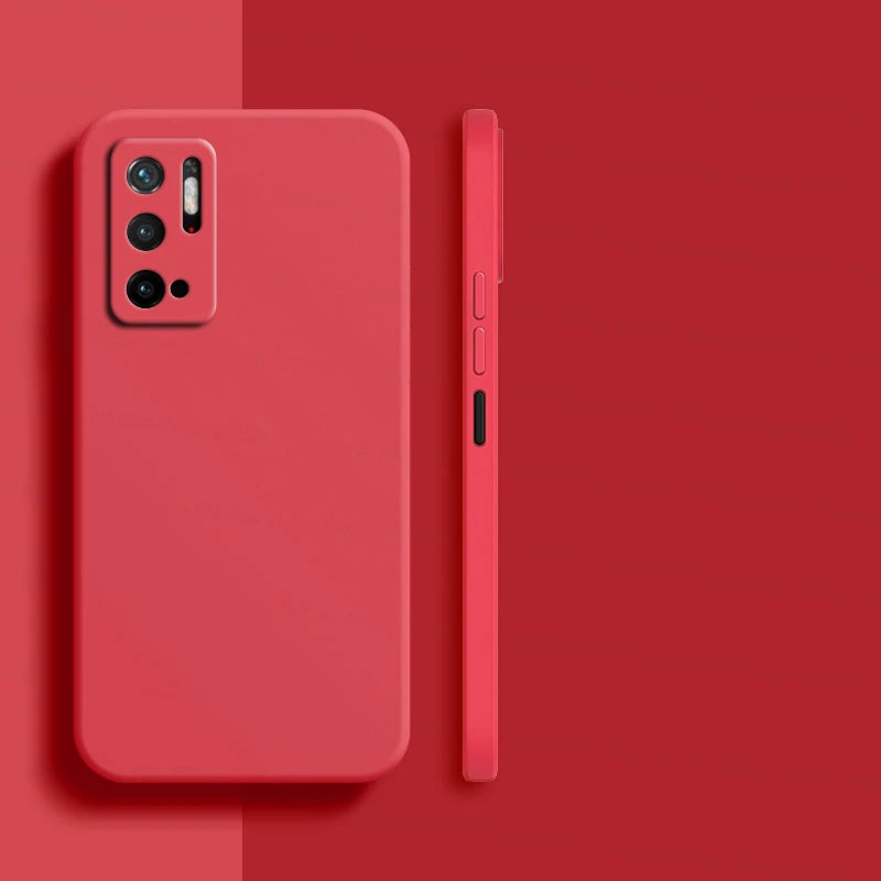 Funda de silicona líquida para Xiaomi Poco M3 M4 Pro M5 M5s X4 X5 – Suave y antigolpes