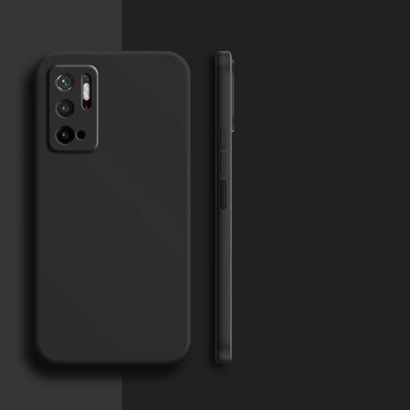 Funda de silicona líquida para Xiaomi Poco M3 M4 Pro M5 M5s X4 X5 – Suave y antigolpes