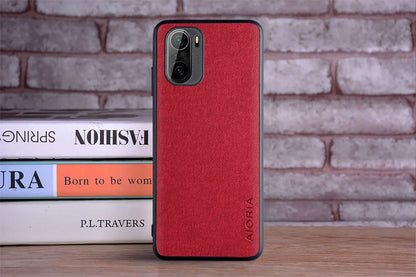 Funda de piel textil para Xiaomi Poco F3 / F3 Pro 5G NFC – Lujo y protección