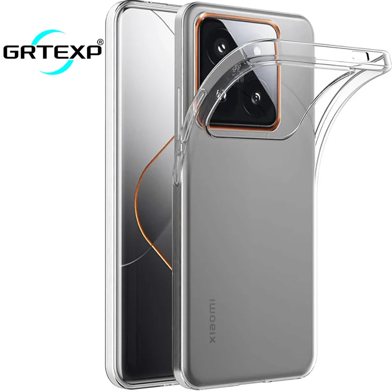 Funda Silicona Ultra Delgada Transparente para Xiaomi Mi 13 13T 14 Pro