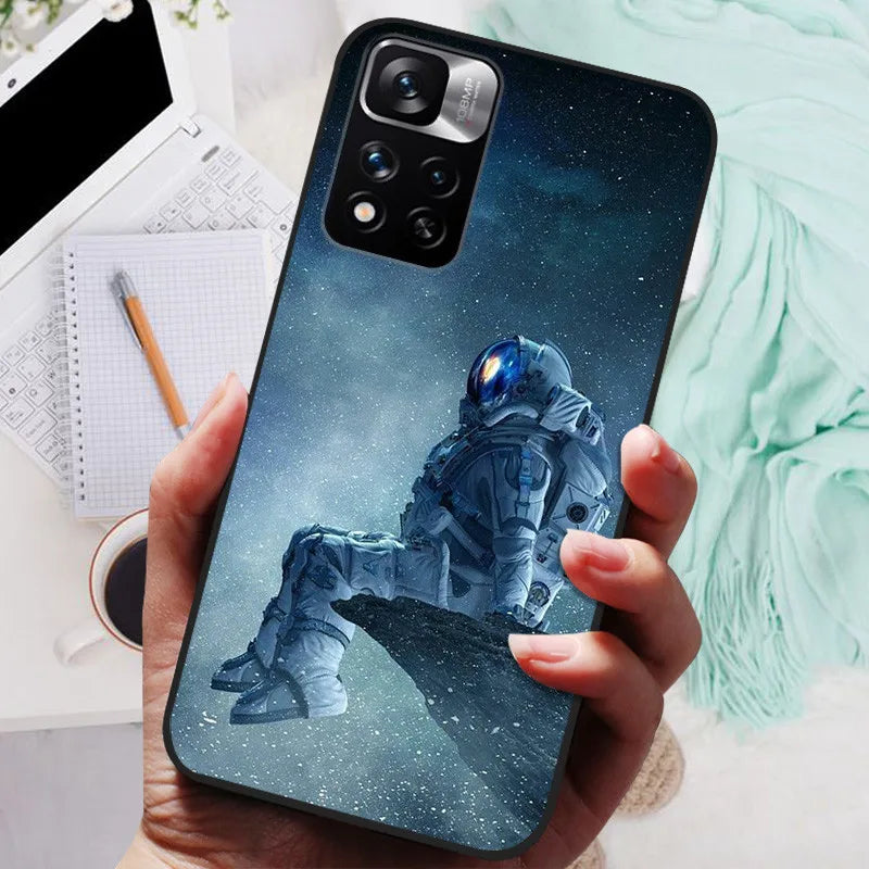 Funda de silicona para Xiaomi Redmi Note 11 Pro Plus 5G – Diseño de león, lobo y animales