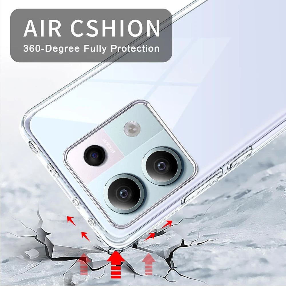 Funda Transparente de Silicona Ultra Delgada para Redmi Note 13 Pro Plus / Pro+ 4G 5G