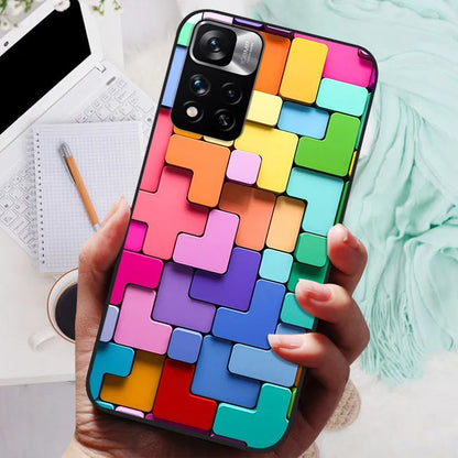 Funda de silicona para Xiaomi Redmi Note 11 Pro Plus 5G – Diseño de león, lobo y animales