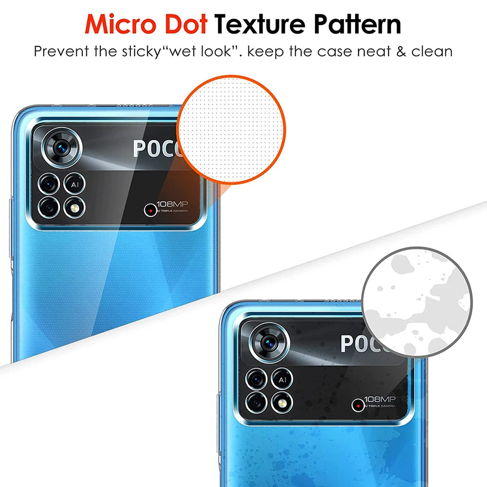 Funda transparente ultrafina de silicona para Xiaomi Poco X4 Pro 5G – Protección completa