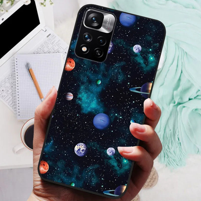 Funda de silicona para Xiaomi Redmi Note 11 Pro Plus 5G – Diseño de león, lobo y animales
