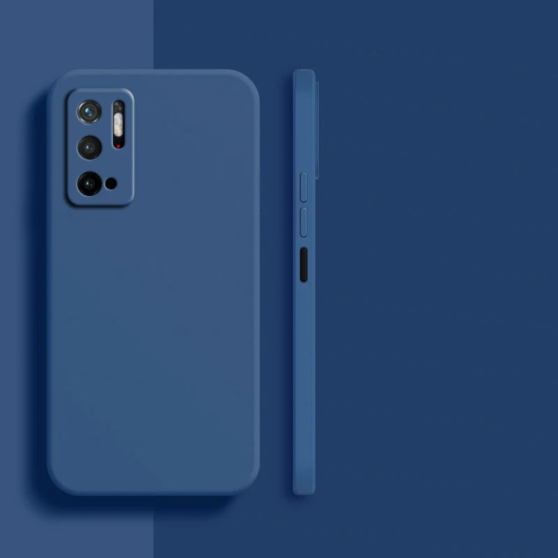 Funda de silicona líquida para Xiaomi Poco M3 M4 Pro M5 M5s X4 X5 – Suave y antigolpes