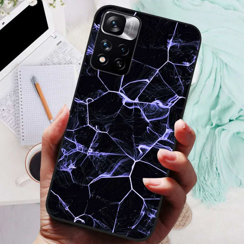 Funda de silicona para Xiaomi Redmi Note 11 Pro Plus 5G – Diseño de león, lobo y animales