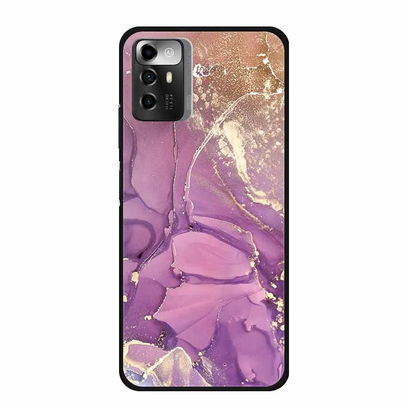 Funda ZTE Blade A72 5G Mármol – Carcasa TPU y silicona suave antigolpes