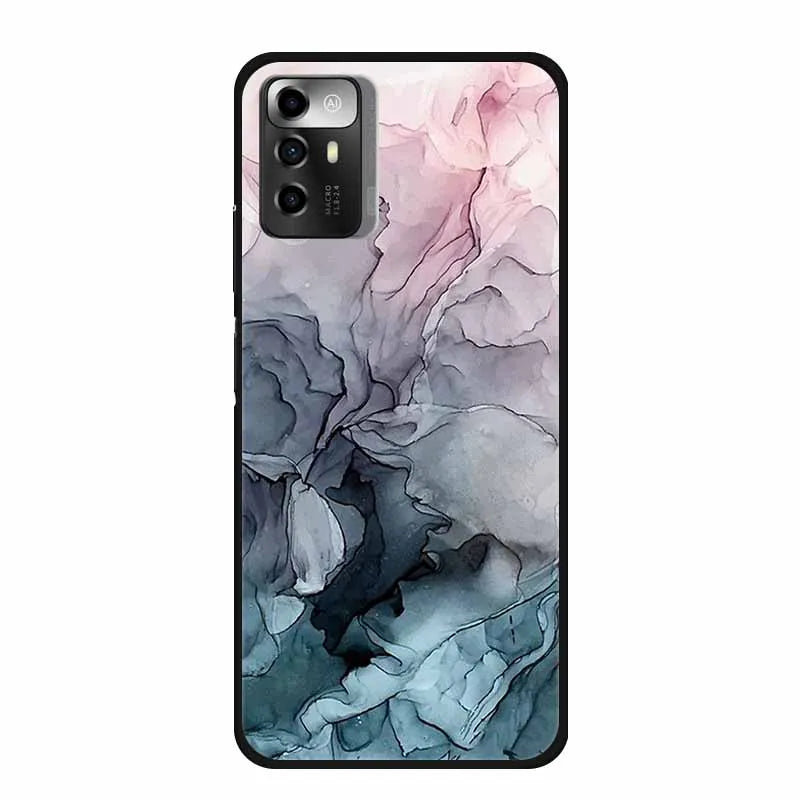 Funda ZTE Blade A72 5G Mármol – Carcasa TPU y silicona suave antigolpes