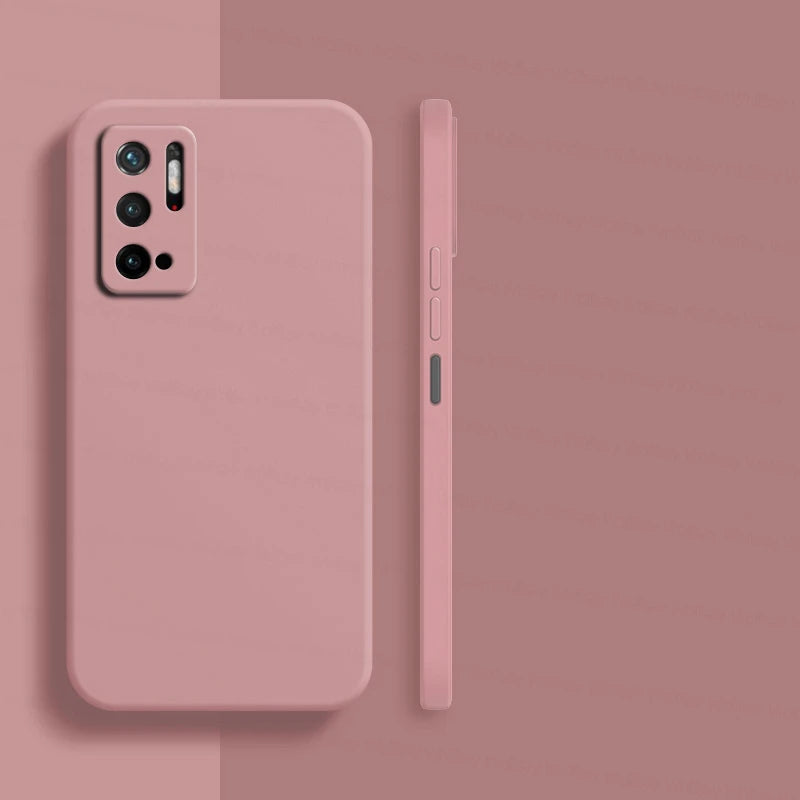 Funda de silicona líquida para Xiaomi Poco M3 M4 Pro M5 M5s X4 X5 – Suave y antigolpes