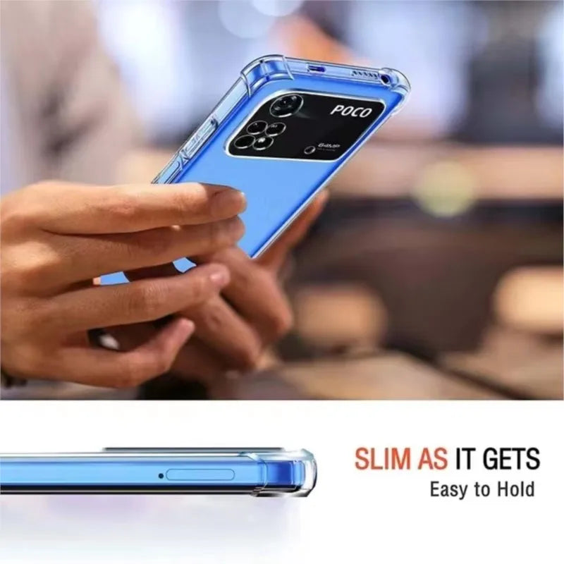 Funda 1.5MM silicona transparente para Poco