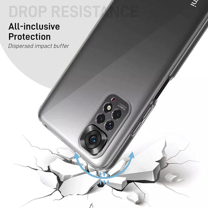 Funda transparente ultrafina de silicona para Xiaomi Redmi Note 11, 11S, 11T Pro, 11 Pro+ – protección completa