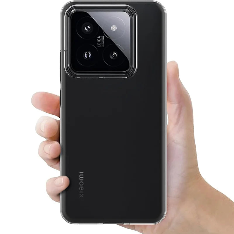 Funda ultrafina transparente para Xiaomi Mi 13, 13T y 14 Pro – Silicona suave