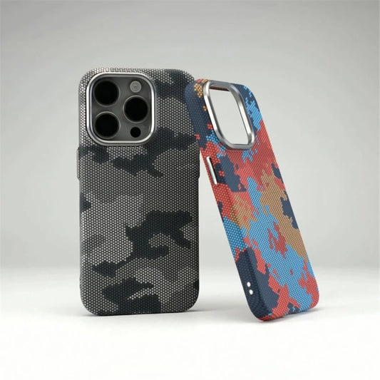 Funda MagSafe Camuflaje Graffiti para iPhone 16, 15, 14, 13 Pro Max – Carcasa dura antigolpes