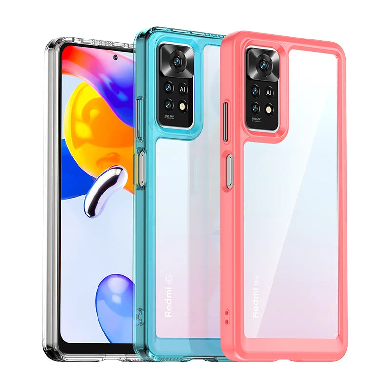Funda de Silicona Transparente Luxury para Redmi Note 11 Pro | TPU Antigolpes
