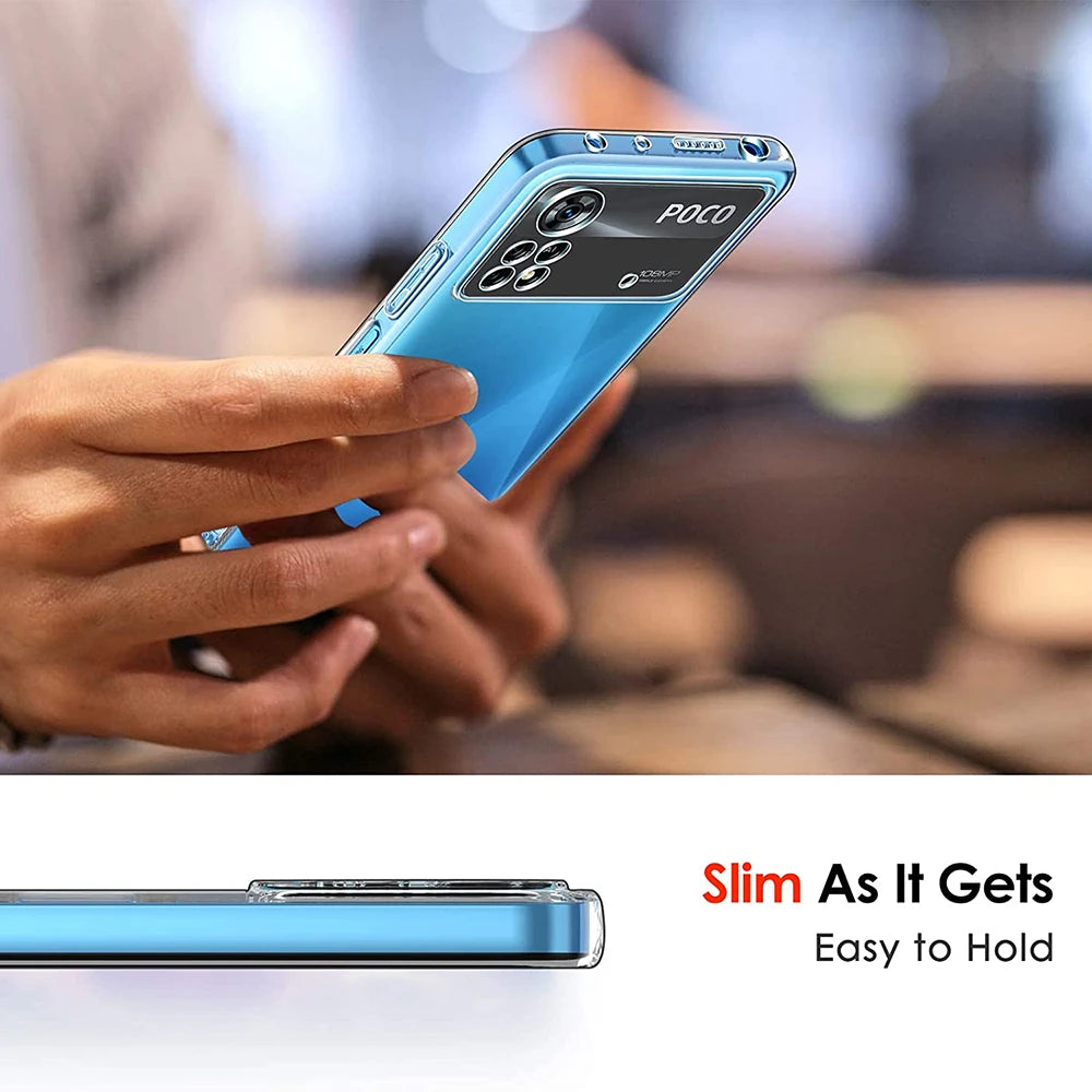 Funda transparente ultrafina de silicona para Xiaomi Poco X4 Pro 5G – Protección completa