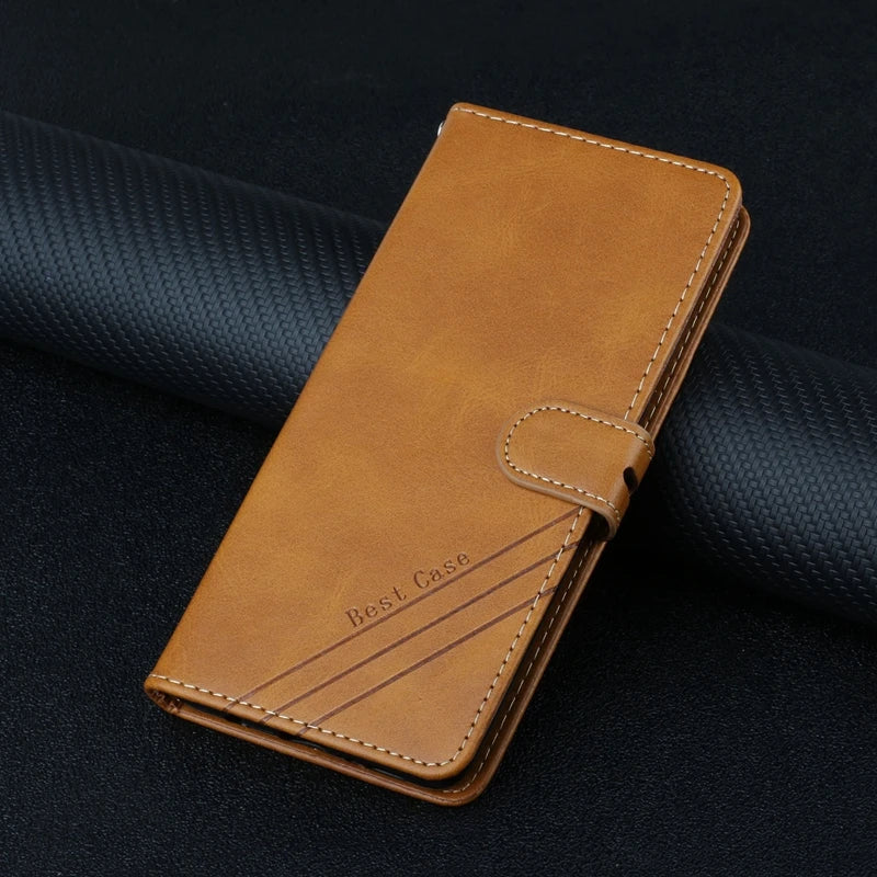 Funda Poco X7 / X7 Pro – Flip Case de Cuero con Tarjetero y Cierre Magnético