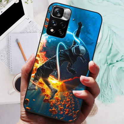 Funda de silicona para Xiaomi Redmi Note 11 Pro Plus 5G – Diseño de león, lobo y animales