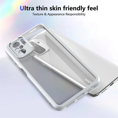 Funda transparente mate antigolpes para Xiaomi Poco M5s – Protección de cámara y pantalla