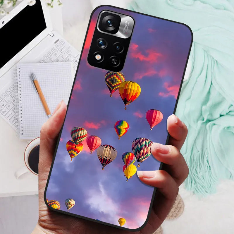 Funda de silicona para Xiaomi Redmi Note 11 Pro Plus 5G – Diseño de león, lobo y animales