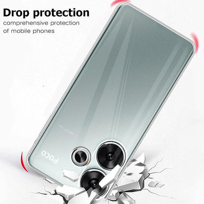 Funda transparente de silicona ultrafina para Xiaomi Poco F6 F5 F4 F3 X6 X5 X4 X3 M6 M5 M4 Pro GT 4G 5G