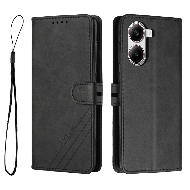 Funda Poco X7 / X7 Pro – Flip Case de Cuero con Tarjetero y Cierre Magnético