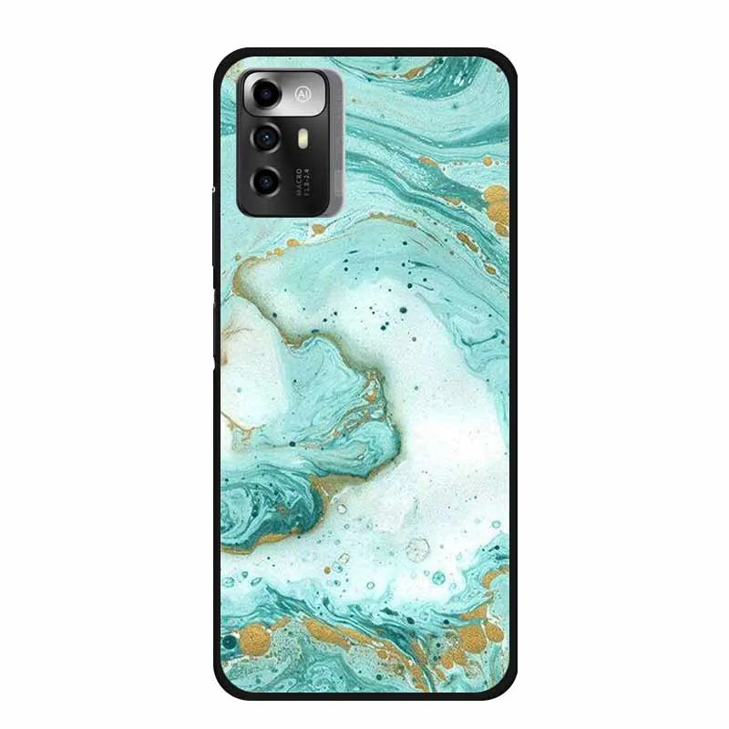 Funda ZTE Blade A72 5G Mármol – Carcasa TPU y silicona suave antigolpes