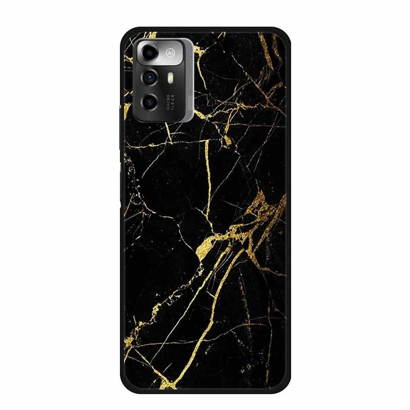 Funda ZTE Blade A72 5G Mármol – Carcasa TPU y silicona suave antigolpes