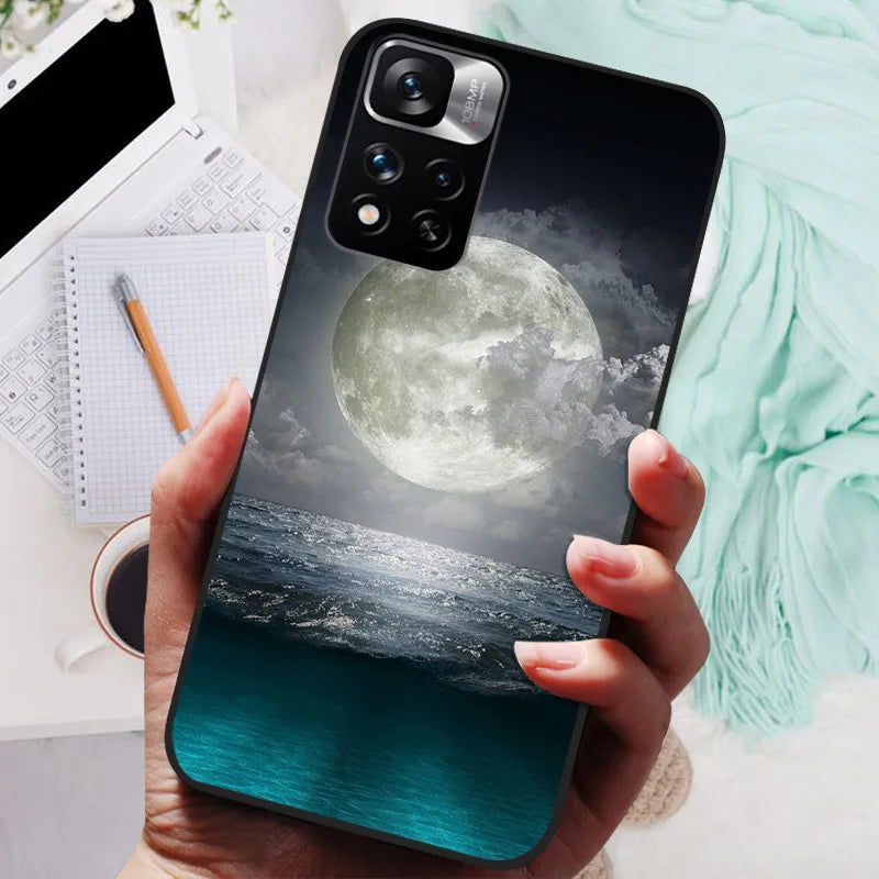 Funda de silicona para Xiaomi Redmi Note 11 Pro Plus 5G – Diseño de león, lobo y animales