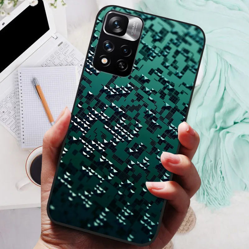 Funda de silicona para Xiaomi Redmi Note 11 Pro Plus 5G – Diseño de león, lobo y animales