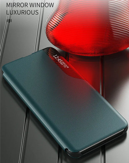 Funda Smart Flip View con Ventana para Honor 20S – Carcasa de Cuero Magnética con Función Inteligente