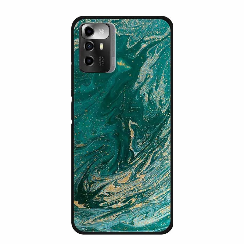 Funda ZTE Blade A72 5G Mármol – Carcasa TPU y silicona suave antigolpes