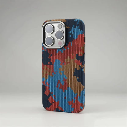 Funda MagSafe Camuflaje Graffiti para iPhone 16, 15, 14, 13 Pro Max – Carcasa dura antigolpes