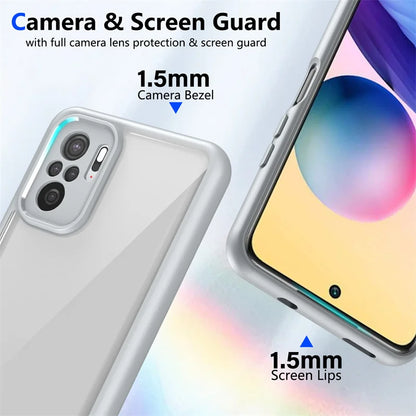 Funda transparente mate antigolpes para Xiaomi Poco M5s – Protección de cámara y pantalla