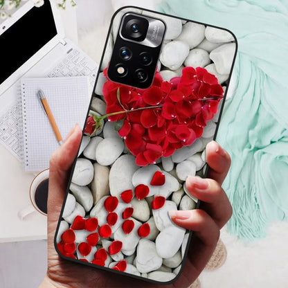 Funda de silicona para Xiaomi Redmi Note 11 Pro Plus 5G – Diseño de león, lobo y animales
