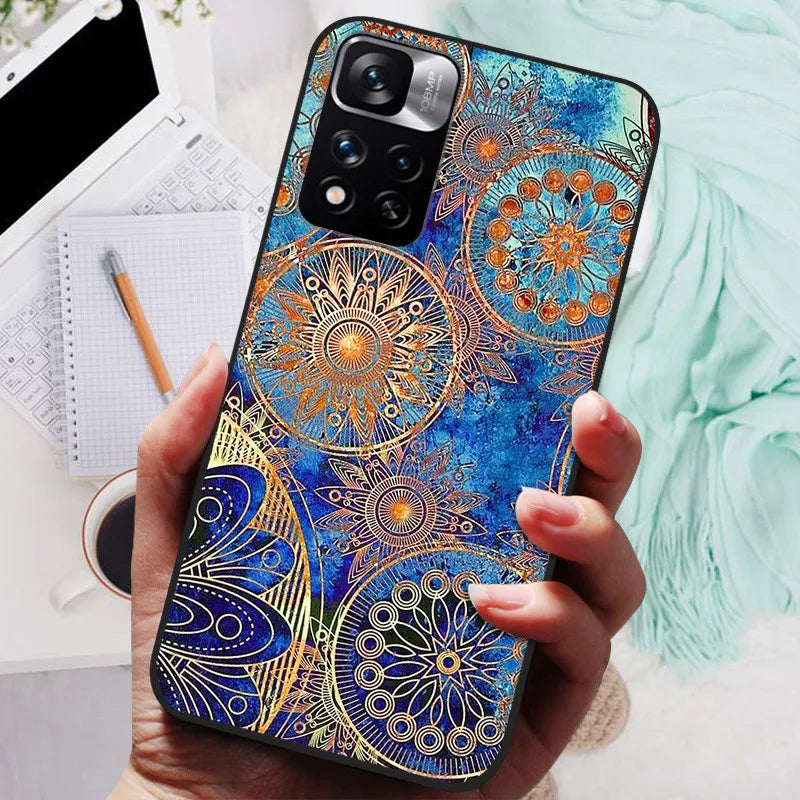 Funda de silicona para Xiaomi Redmi Note 11 Pro Plus 5G – Diseño de león, lobo y animales