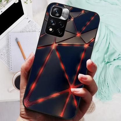 Funda de silicona para Xiaomi Redmi Note 11 Pro Plus 5G – Diseño de león, lobo y animales
