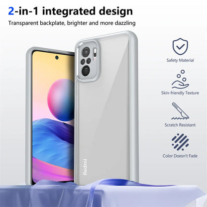 Funda transparente mate antigolpes para Xiaomi Poco M5s – Protección de cámara y pantalla