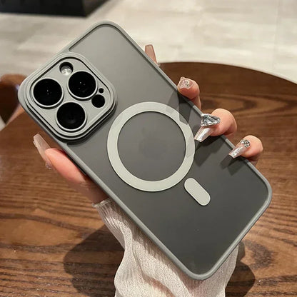 Funda Translúcida Original para iPhone 17-11 Pro Max – Compatible MagSafe, carga magnética y protección lente