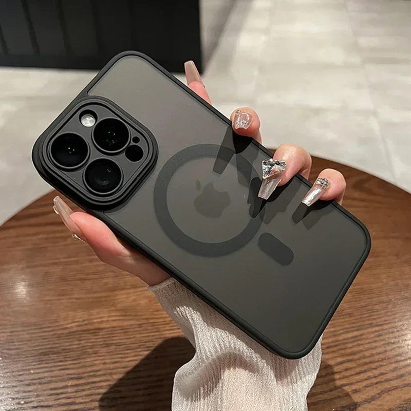 Funda Translúcida Original para iPhone 17-11 Pro Max – Compatible MagSafe, carga magnética y protección lente