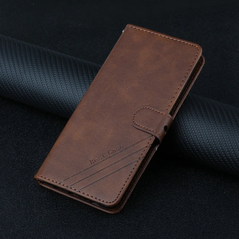 Funda Poco X7 / X7 Pro – Flip Case de Cuero con Tarjetero y Cierre Magnético