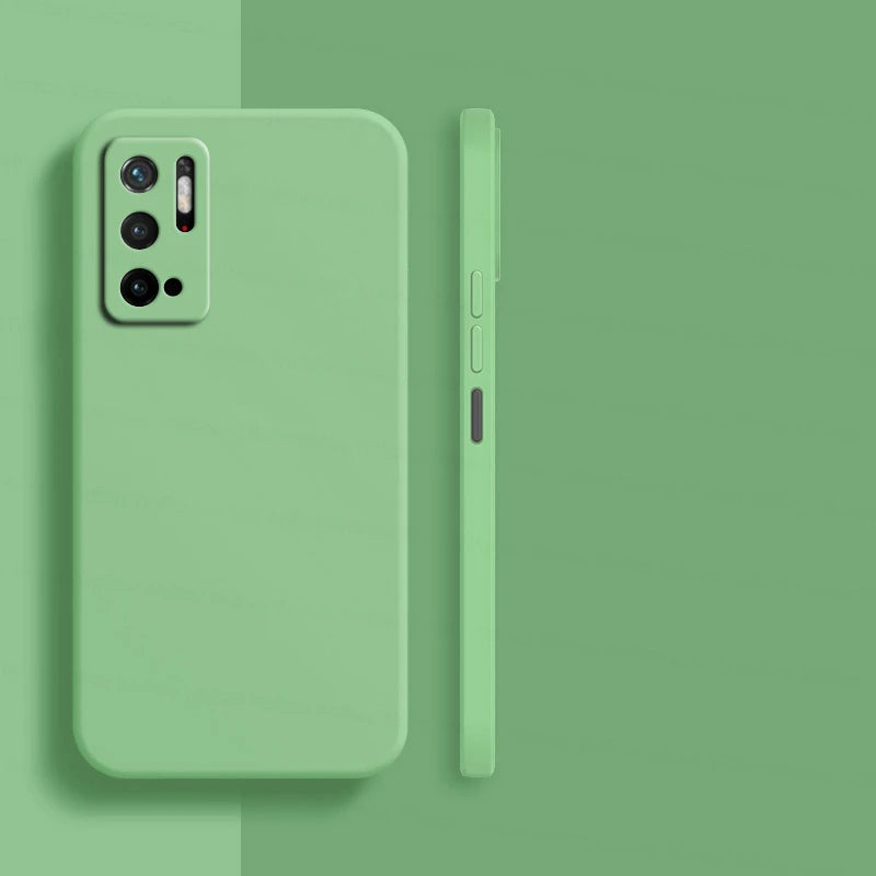 Funda de silicona líquida para Xiaomi Poco M3 M4 Pro M5 M5s X4 X5 – Suave y antigolpes