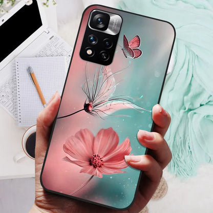 Funda de silicona para Xiaomi Redmi Note 11 Pro Plus 5G – Diseño de león, lobo y animales