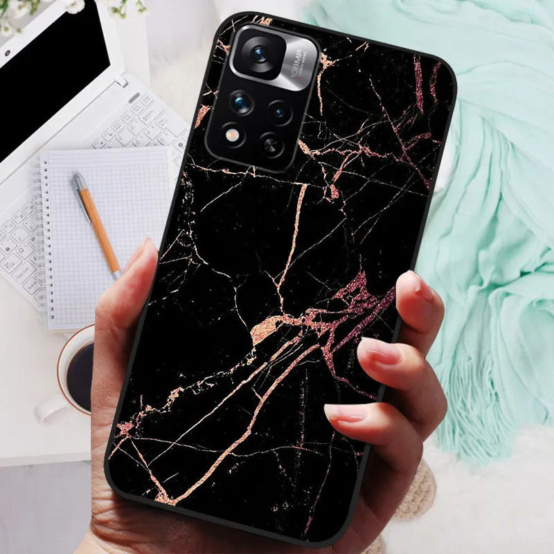 Funda de silicona para Xiaomi Redmi Note 11 Pro Plus 5G – Diseño de león, lobo y animales