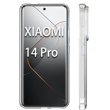 Funda Silicona Ultra Delgada Transparente para Xiaomi Mi 13 13T 14 Pro